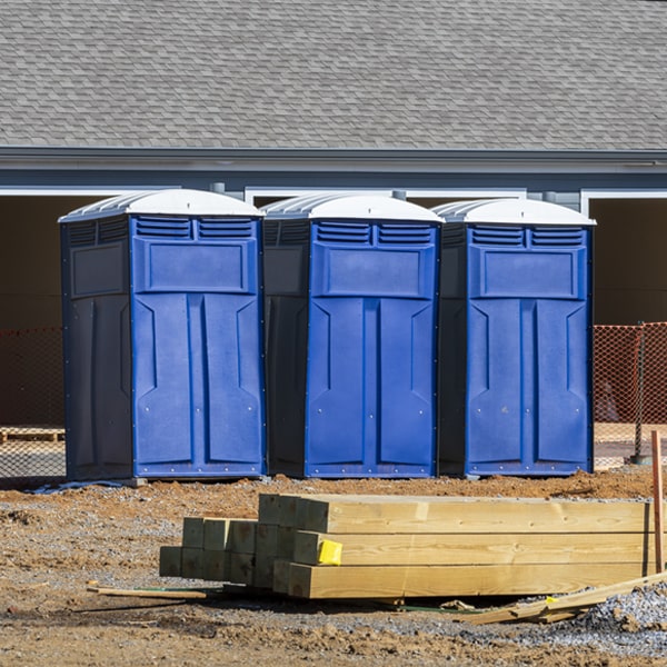 what is the expected delivery and pickup timeframe for the porta potties in Cornville